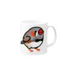 Cody the LovebirdのChubby Bird キンカチョウ Mug :right side of the handle