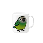 Cody the LovebirdのChubby Bird シモフリインコ Mug :right side of the handle