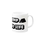 アウトドアデザインのNO CAMP NO LIFE Mug :right side of the handle