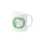 chippokeのビションフリーゼとチョウチョ（２コマ） Mug :right side of the handle