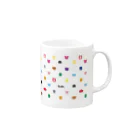 PostPet Official Shopのにじいろあいこんず Mug :right side of the handle