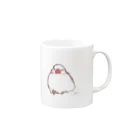 Joy. Ree Illustration SUZURI Shop の溶けてる文鳥 マグカップの取っ手の右面