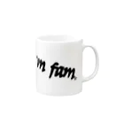 m💋famのm fam Mug :right side of the handle