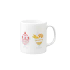 ぴよねこ(nikoneko)のpafepafe Mug :right side of the handle