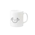 しもぶくれおじさんのいぬくん Mug :right side of the handle