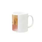 まみおデザインの　ミニくん Mug :right side of the handle