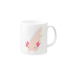 蟲のパステルカラー およぐウパさん2 Mug :right side of the handle