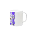 🤍一ノ瀬 彩 🐇⸒⸒ suzuri支店🤍のｶｵｽうさぎ:紫【多+1】 Mug :right side of the handle