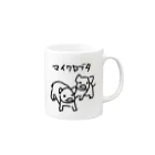 いきものや　のの（別館）のマイクロブタ Mug :right side of the handle