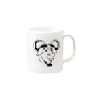 パサパサのサナギのGNU の頭 Mug :right side of the handle