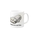 犬グッズの店しえるぶるーのミトンに入ったチワワ(クリーム)   Mug :right side of the handle