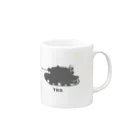 puikkoのTKS（グレー） Mug :right side of the handle