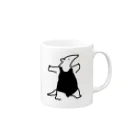 いきものや　のの（別館）の文字無し通さぬ色白ミナミコアリクイ Mug :right side of the handle