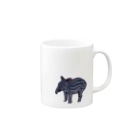 LalaHangeulのマレーバク　文字無し　親子 Mug :right side of the handle