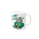 采屋のSWEET DIVE!! Green Mug :right side of the handle