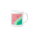 omochinouenの夢と現実のあいだ Mug :right side of the handle