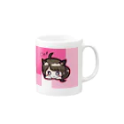 ぽんちゃんのぽんにゃんカップ Mug :right side of the handle