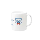 チョッちゃんのネコ+ヒゲ+メガネ Mug :right side of the handle