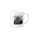 Raccoonの金運アップ金閣寺 Mug :right side of the handle