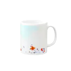 I.,Akaneの秋桜と空 Mug :right side of the handle