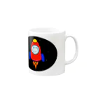 ＋Whimsyのロケットねこ Mug :right side of the handle