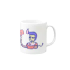 いーの！だめの?suzuri支店のリーゼント燃えてるよ 掃除機ファンシーVer. Mug :right side of the handle