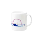 おかたまのこんにちわん Mug :right side of the handle