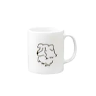 RRR_bordersの-1 たれ耳ちゃん Mug :right side of the handle