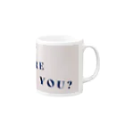 DOG FACEのHOW ARE YOU? ダックスグッズ【わんデザイン-1月】 Mug :right side of the handle