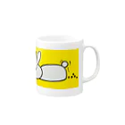 きよらのぽろぽろうさぎ Mug :right side of the handle