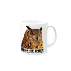 有限会社サイエンスファクトリーのBIRDS OF PREY ベンガルワシミミズク Mug :right side of the handle