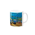 GALLERY misutawoのスイス シュピーツの駅 Mug :right side of the handle