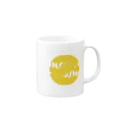 unserenのロゴ　イエロー Mug :right side of the handle