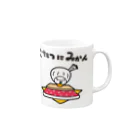 きくのらくがきのこたつにみかん　きく Mug :right side of the handle