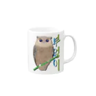 LalaHangeulのミミズクさん　ハングルデザイン Mug :right side of the handle