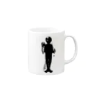 Cɐkeccooのホラーズシルエット(ミイラ男) Mug :right side of the handle