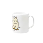 ＋Whimsyの蕎麦打ちねこ Mug :right side of the handle