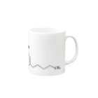 お遊びSHOPのカンナビノイド Mug :right side of the handle