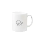 ゆのモヒカンわんちゃん Mug :right side of the handle