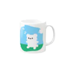 しろくまのお散歩しろぷよ Mug :right side of the handle