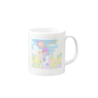 ねだーらんどのパステルカラーの街 Mug :right side of the handle