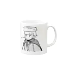 鹿鯨（イカ墨パスタ）のSASURAI Mug :right side of the handle