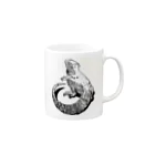 Happy　Reptiles Yukiのフトアゴマグカップ Mug :right side of the handle