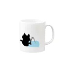 たまねこの釣り猫 Mug :right side of the handle