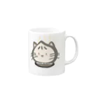 たまねこの肉まん猫 Mug :right side of the handle