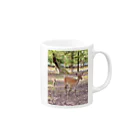 SHOP TEKASA official（SALE期間中）の鹿の親子🦌 Mug :right side of the handle