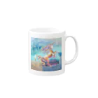 happyばなしのtenchitokigo 壬 ユニコーン Mug :right side of the handle