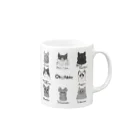 paniniのokii neko Mug :right side of the handle