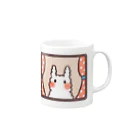 K.momokoの窓辺のうみうさ Mug :right side of the handle