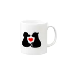 hirobutaのdog&cat Mug :right side of the handle
